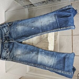 Silver Jeans Blue Flare Wide Leg Denim